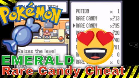 gameshark rare candy code emerald